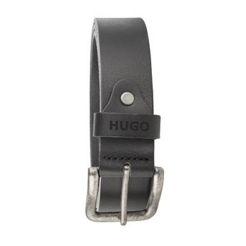 Personalised leather belt - Black (80)