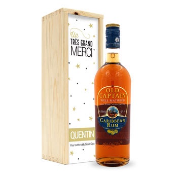 Coffret rhum Peaky Blinders - verre gravé