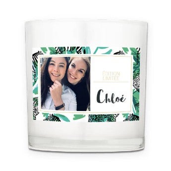 Photophore en verre - 8 x 9 x 9 cm