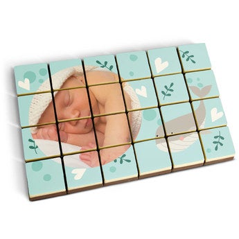 Puzzle photo en chocolat