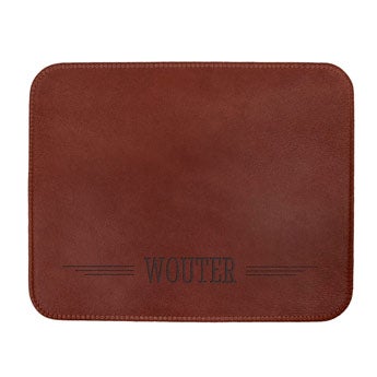 Leren placemat