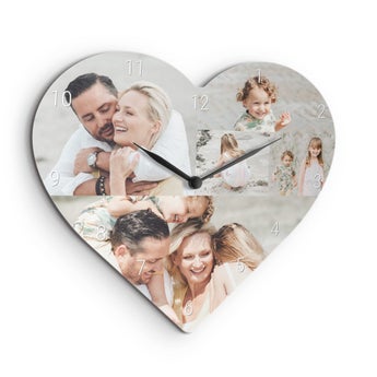 Horloge en coeur