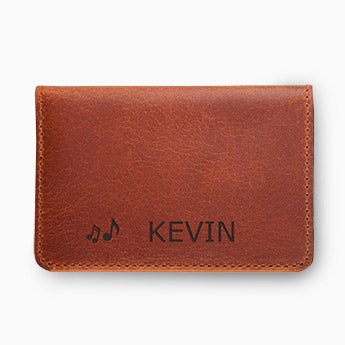 Leather bank card holder