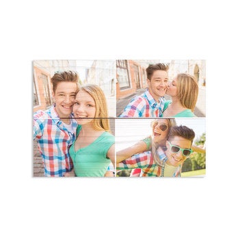 Foto op houten planken