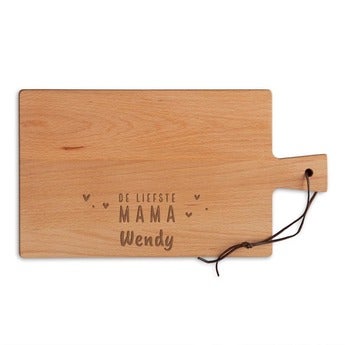 Moederdag broodplank graveren