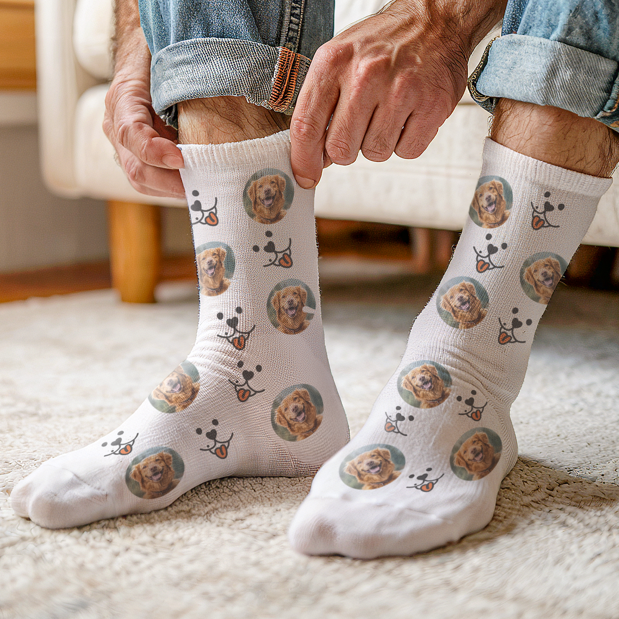 Pet photo socks