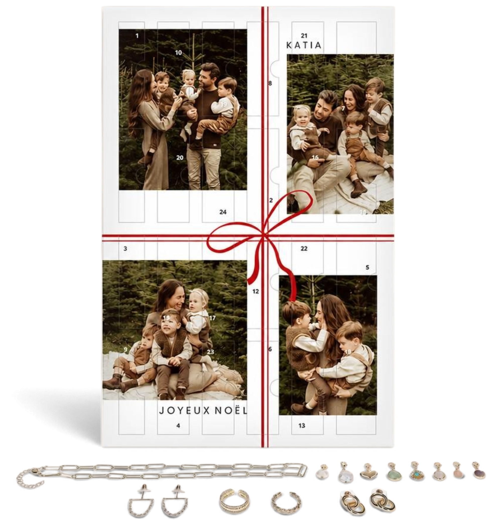 Calendrier de l'Avent bijoux de luxe personnalisé