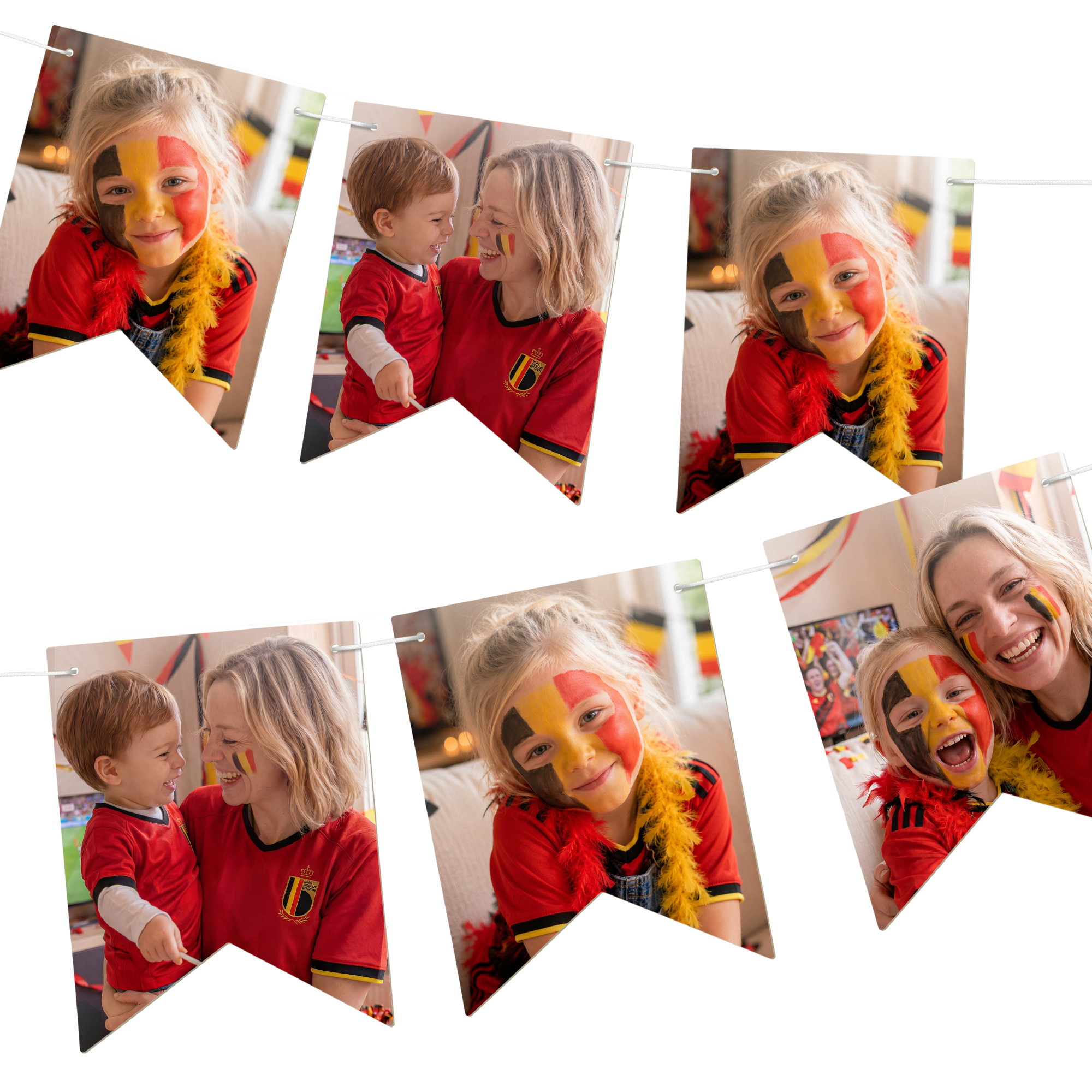 Guirlande de fanions personnalisés - Drapeau - M - 10 m