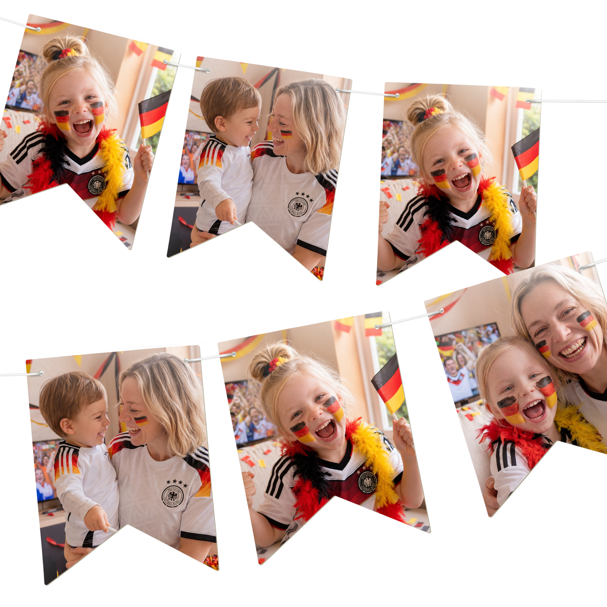Personalisierte Girlande - Flagge - L - 10 m