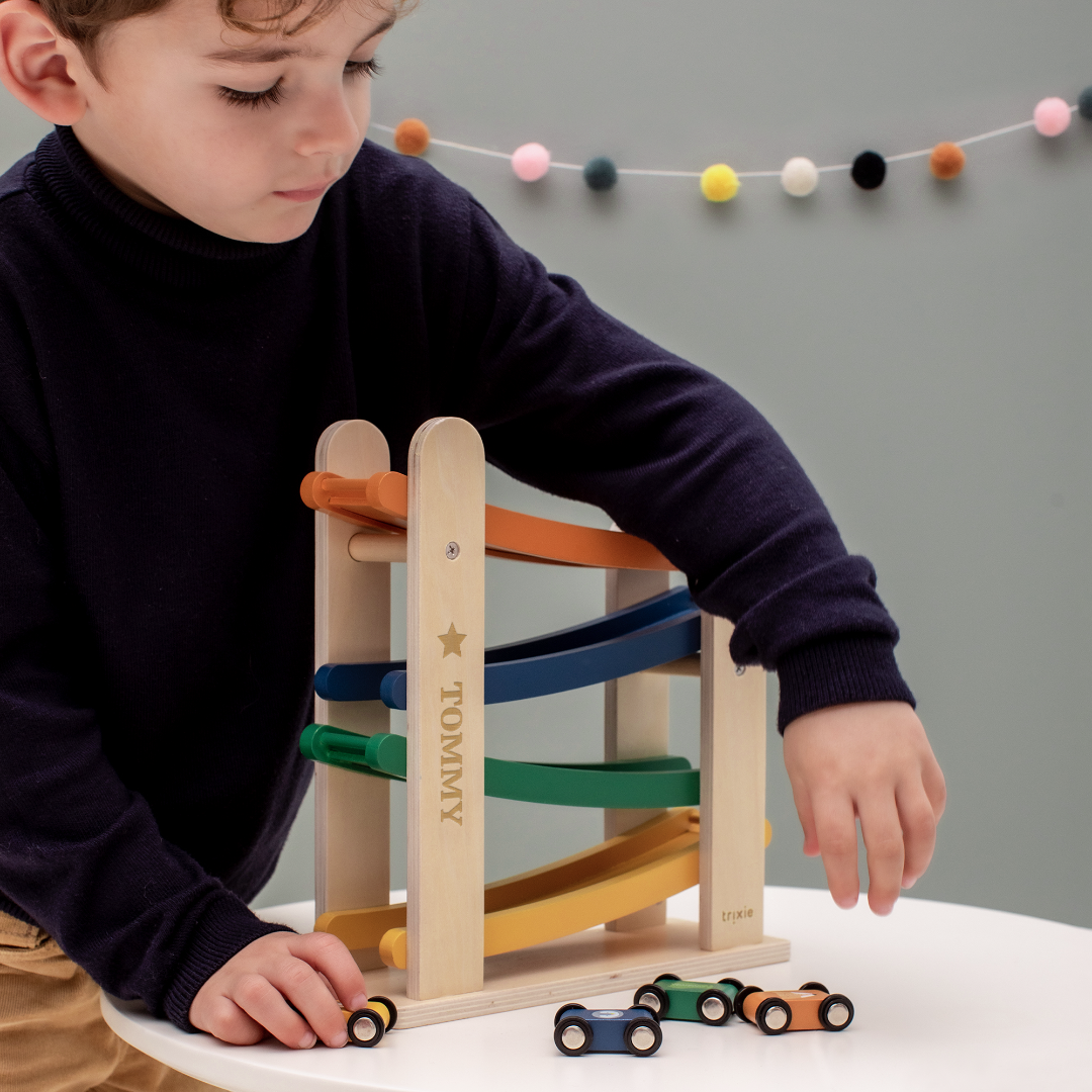 Wooden ramp racer toy - Trixie