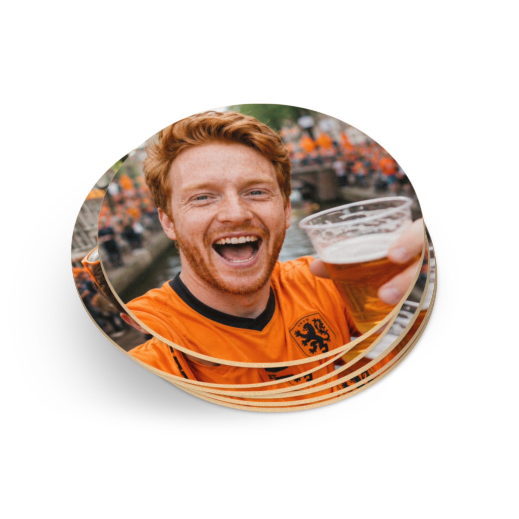 Bierviltjes set met foto - Rond - 6 stuks