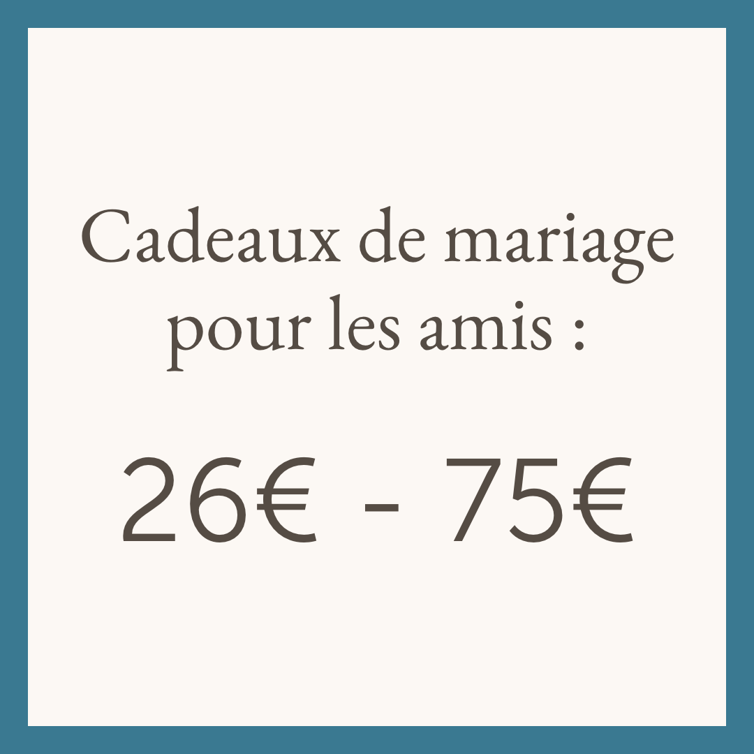 Dépenser cadeau de mariage