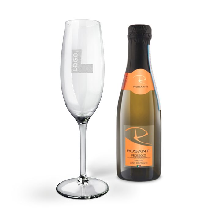 Champagneglas med Mini Prosecco - Rosanti Vino Frizzante
