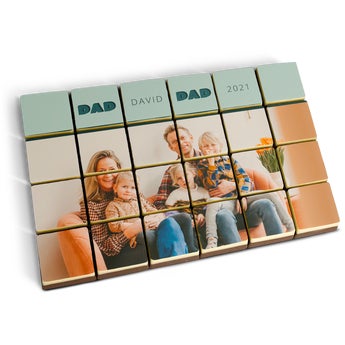Puzzle photo personnalisé en chocolat