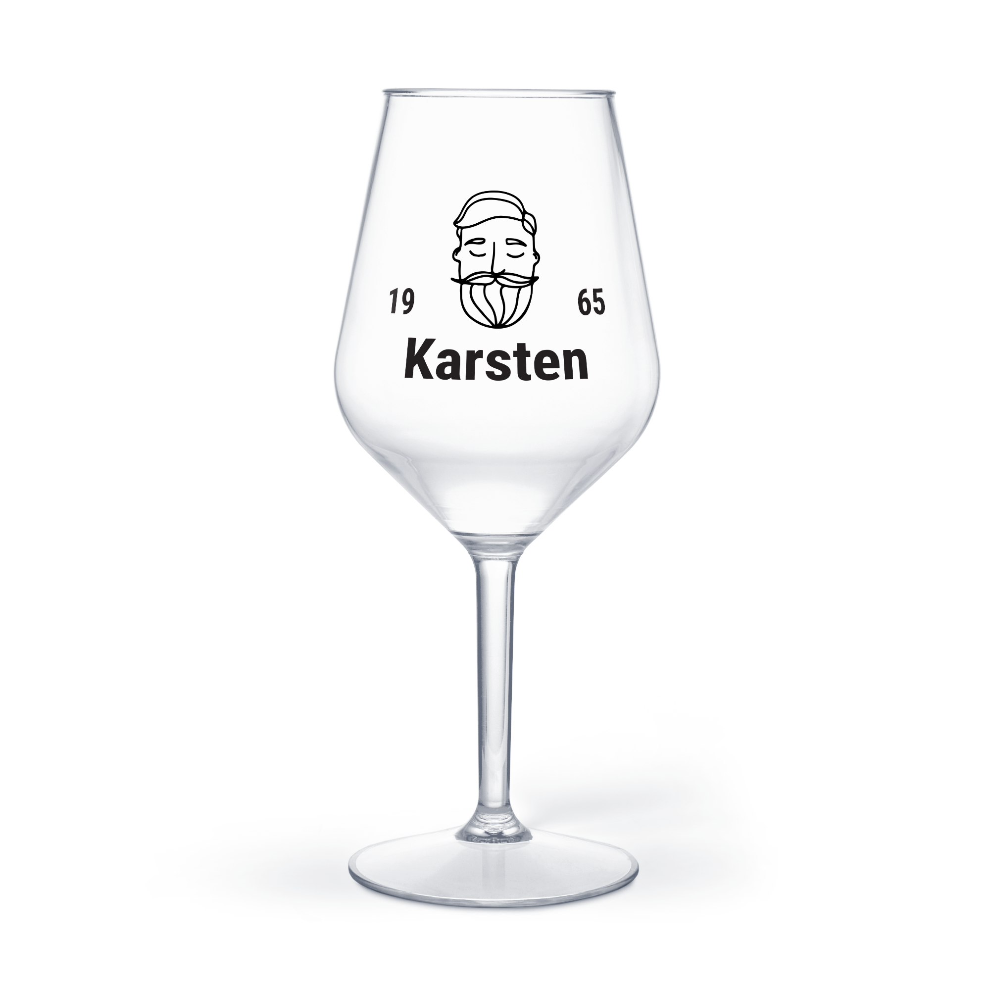 Kunststoff Weinglas bedrucken 