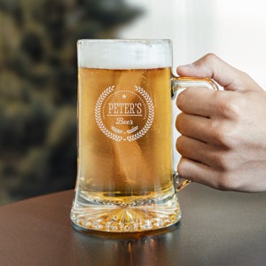 Chope De Bière Humour "David Mythe Légende" - Verre Givré 470 Ml, Cadeau Fête Des Pères Ou Anniversaire