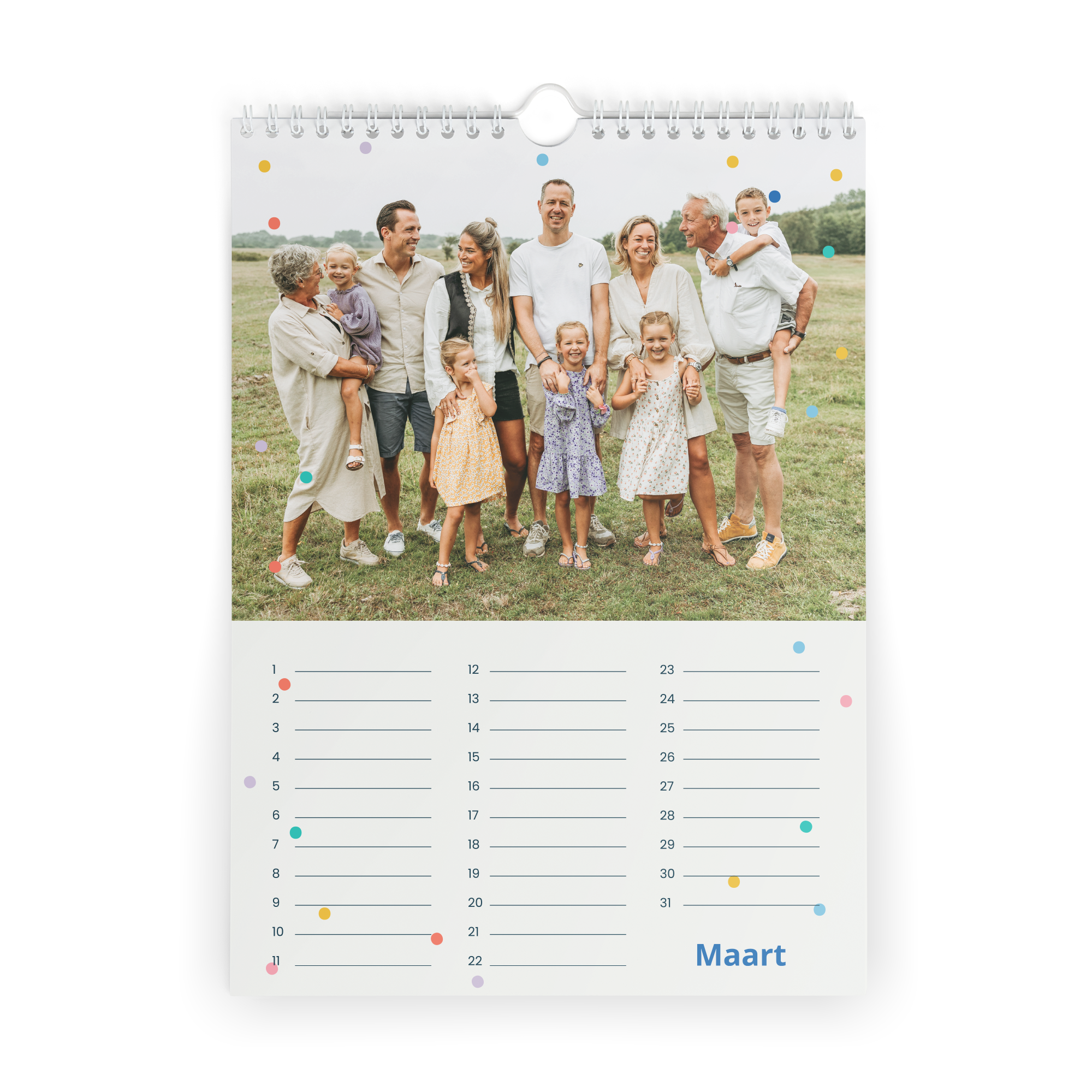  Personalised birthday calendar - Vertical - L