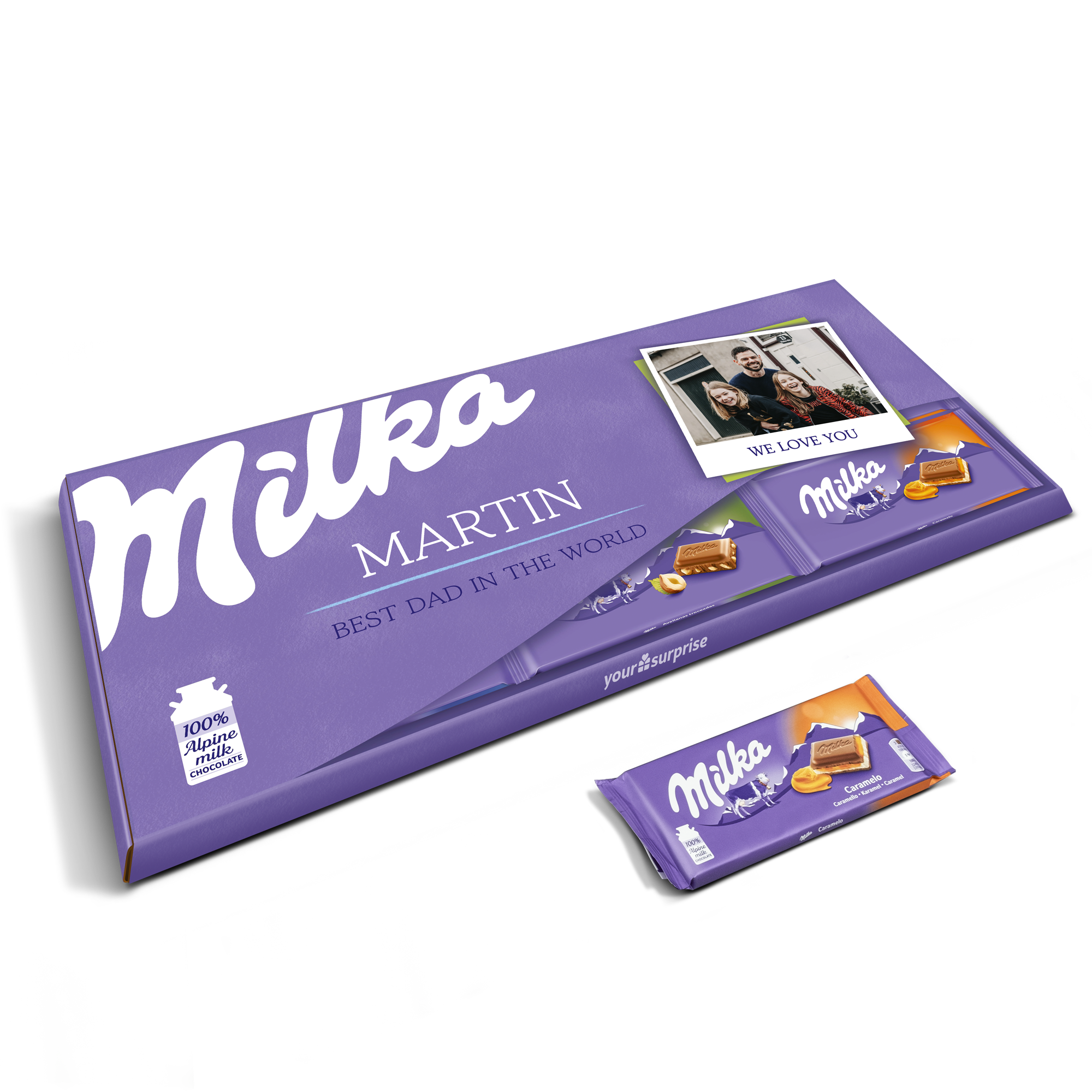 XXL personalizirana čokoladica Milka - 900 gramov