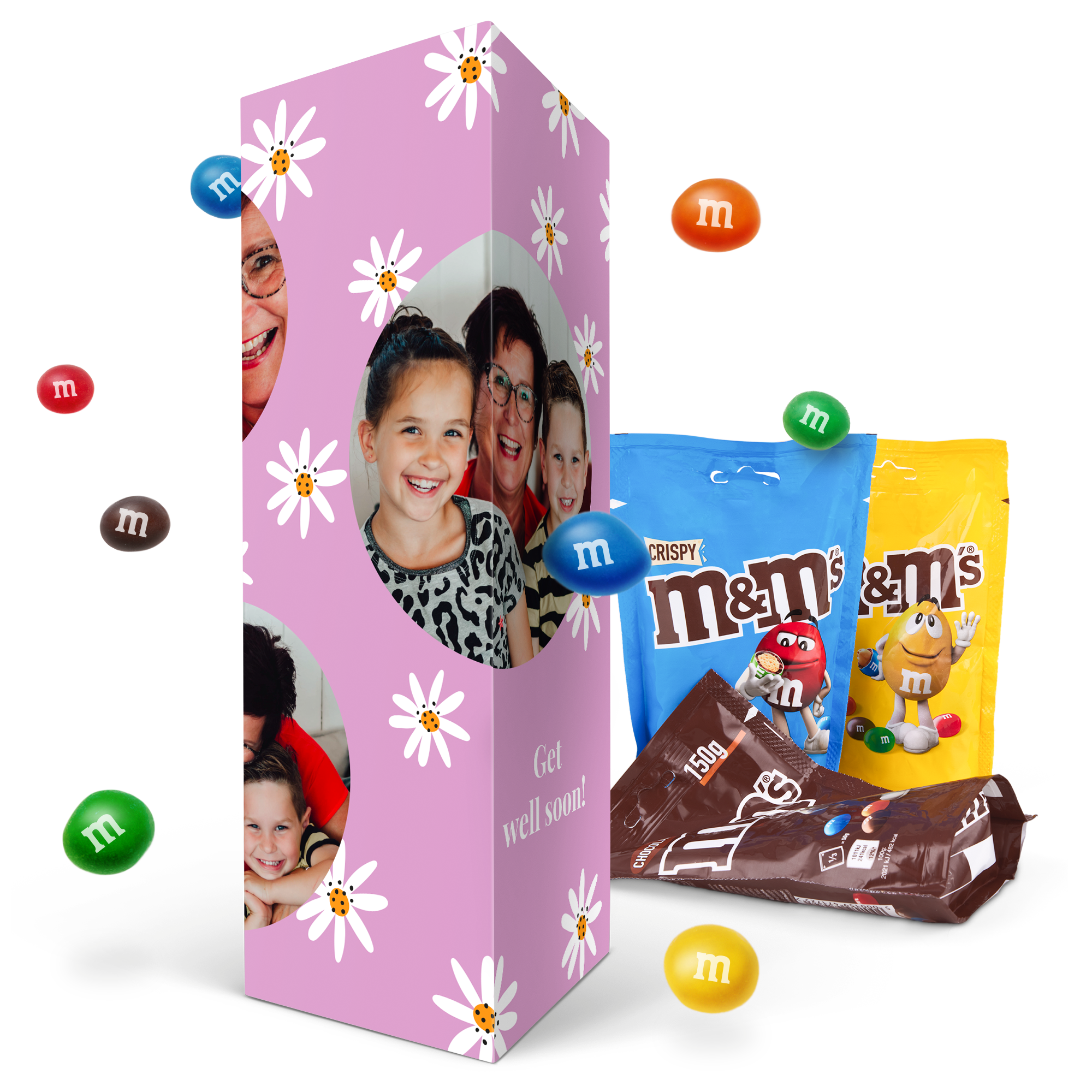 M&M's in personalised gift box