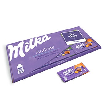 Riesen Milka Schokolade personalisieren