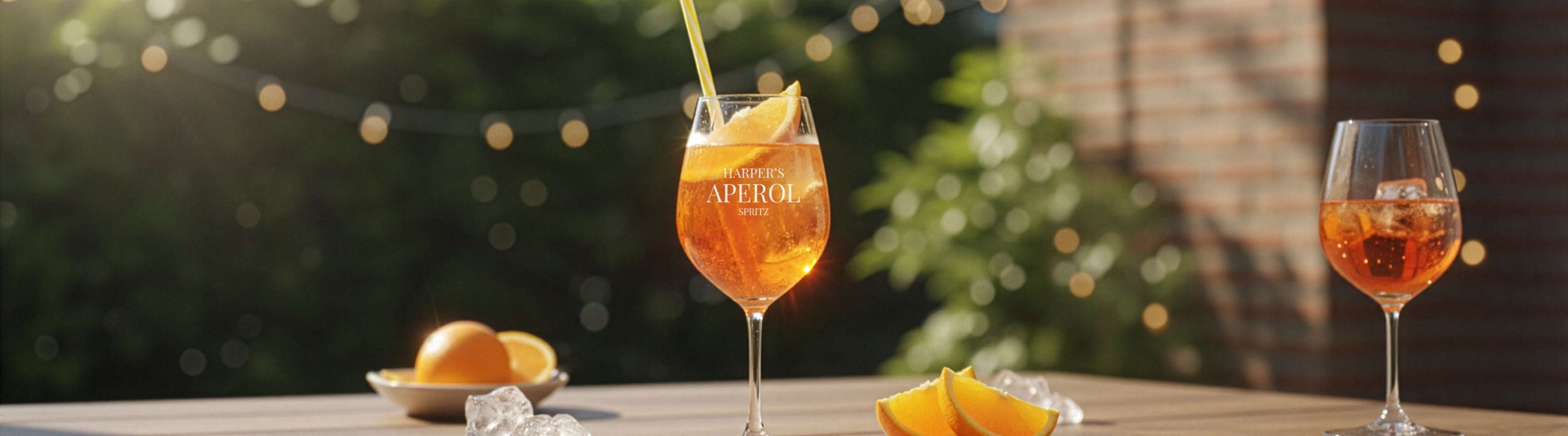 Personalised cocktail glasses