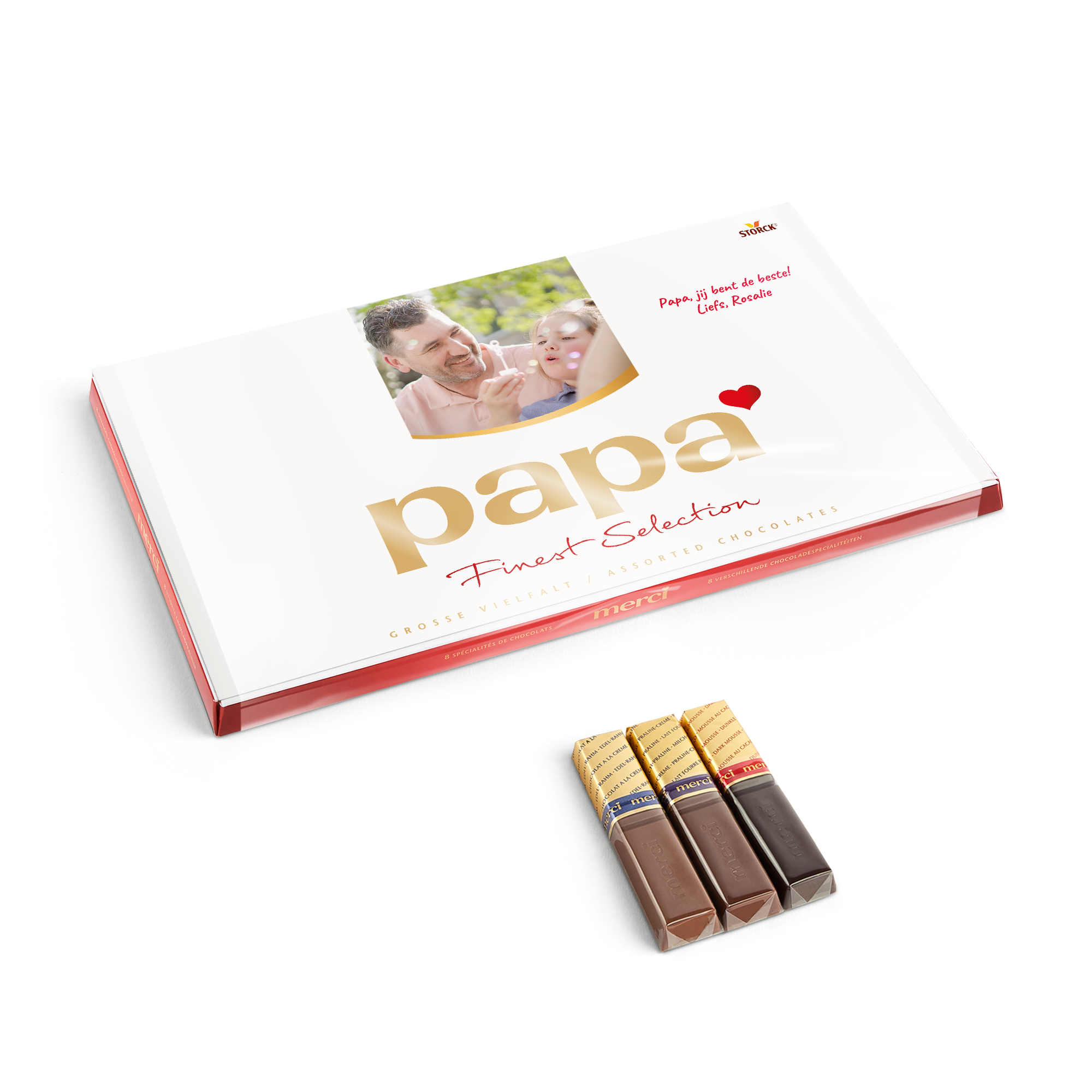 Merci Finest Selection chocolade mix met gepersonaliseerde kaart - 400 gram