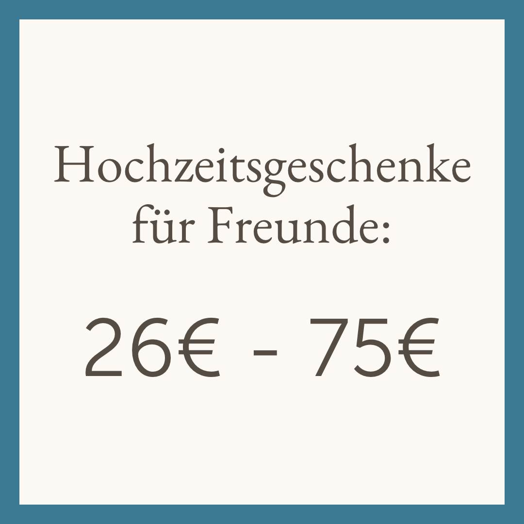 Wie viel sollte ich für ein Hochzeitsgeschenk ausgeben?