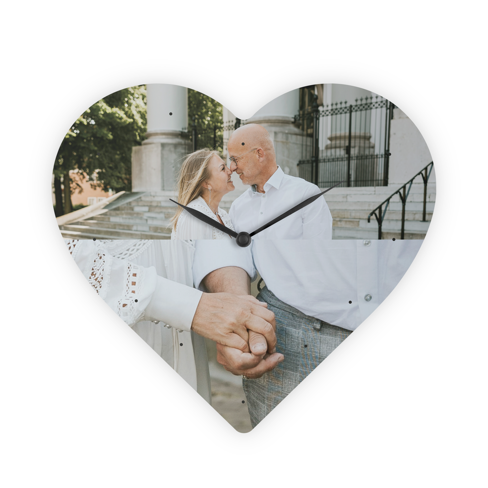 Heart-shaped Hardboard Large Clock