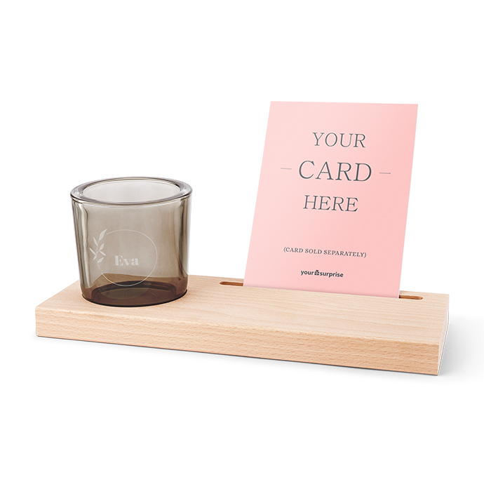 Kartenhalter mit Teelicht
