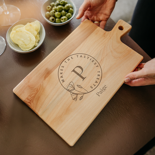 Custom wooden serving platter
