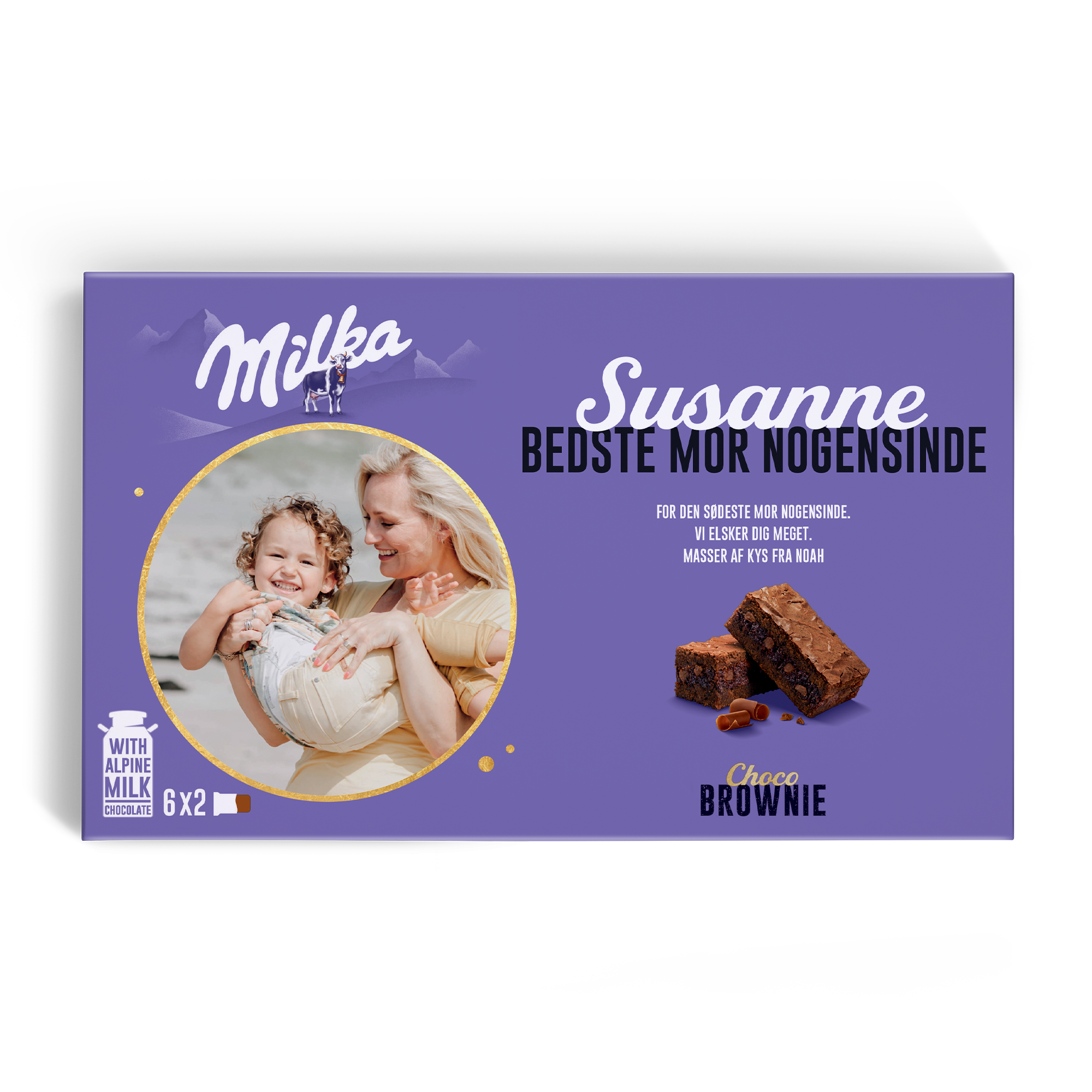 Milka chokolade gaveæske - Brownie