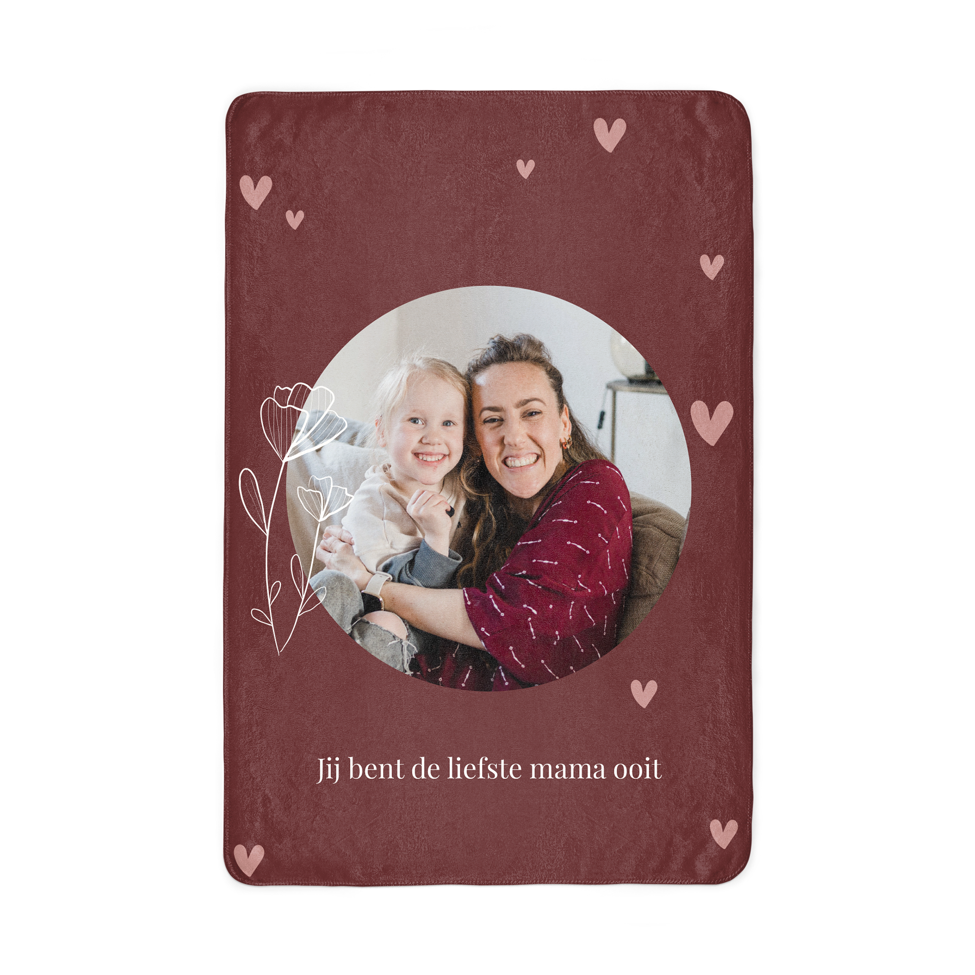 Personalizovaná fleecová deka s fotkou - Deň matiek - 100 x 150 cm