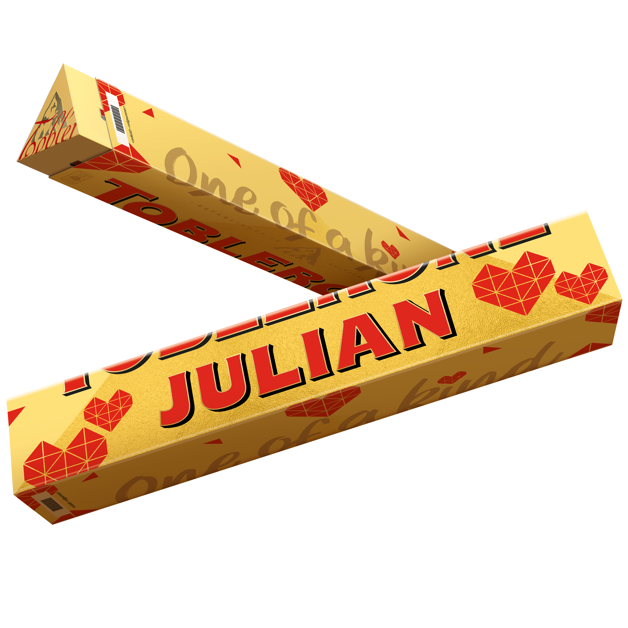 Personalised Toblerone Chocolate Bar - Love