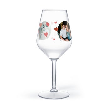 Wine Glass - Plastic - Printed
