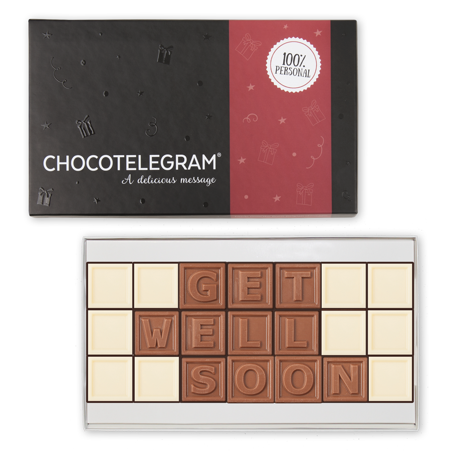 Chocotelegram personnalisé - 28 chocolats