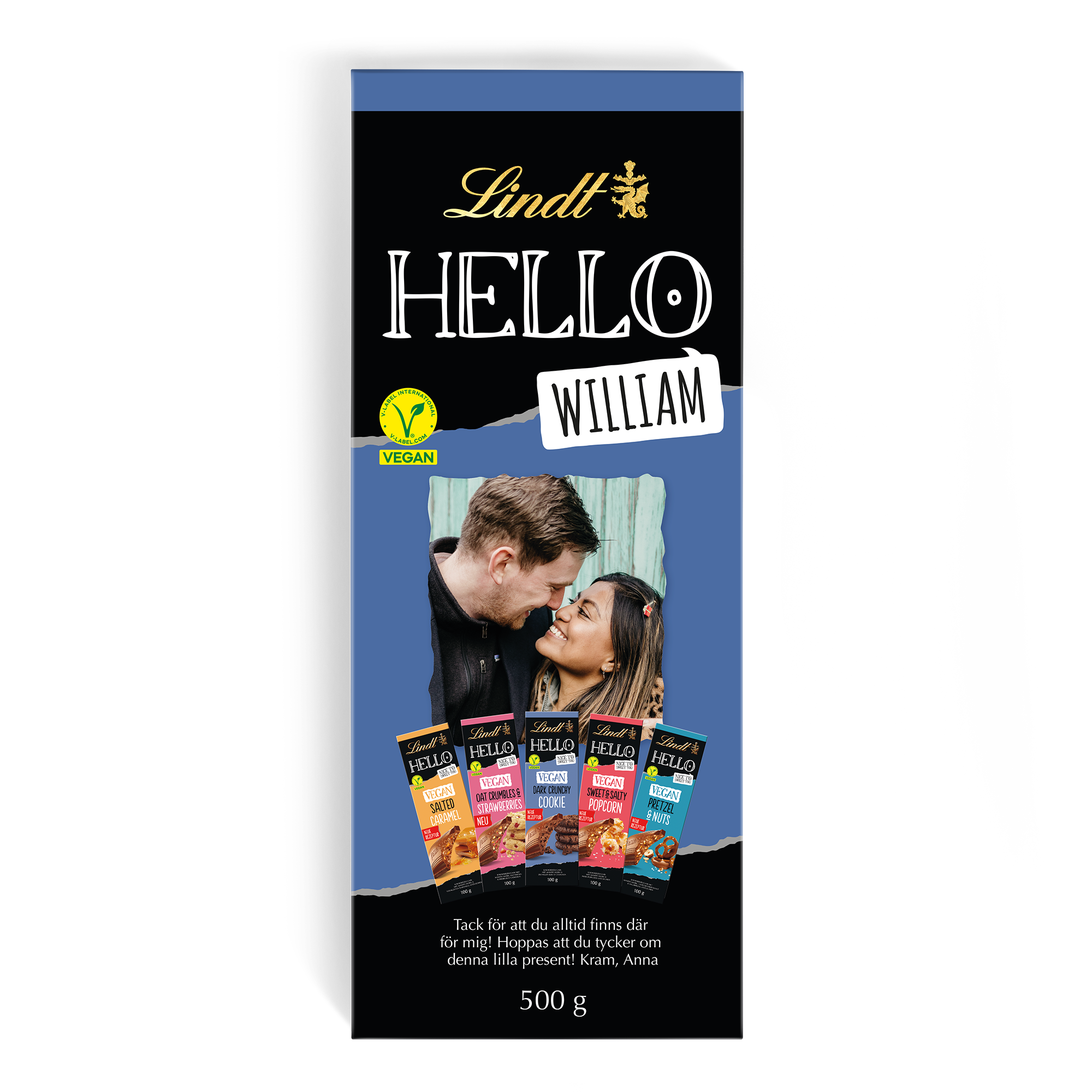 XL Lindt Hello Vegan Chocolate Bar