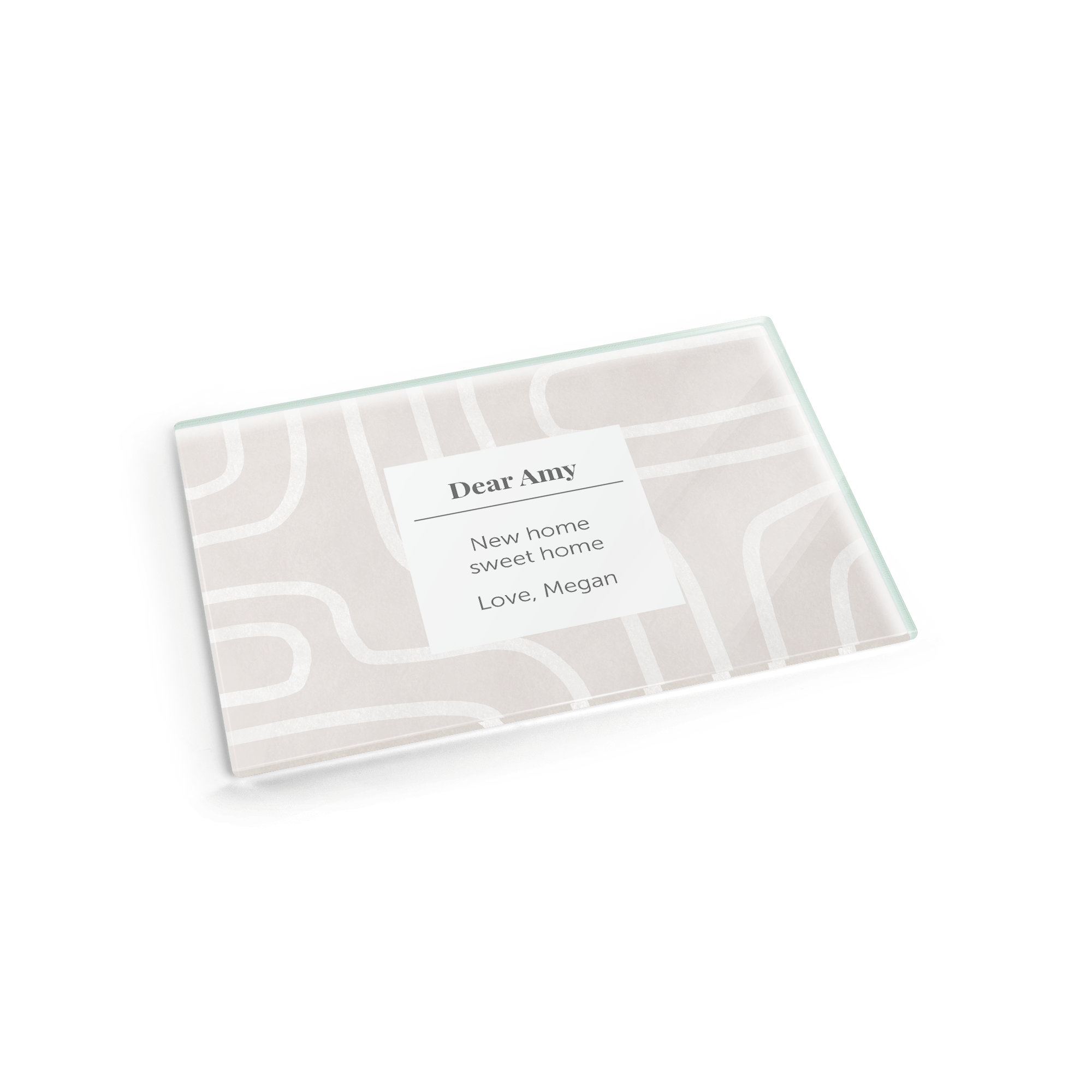 Schneidebrett personalisieren - Glas