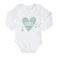 Personalised baby romper - Long sleeves - White - 50/56