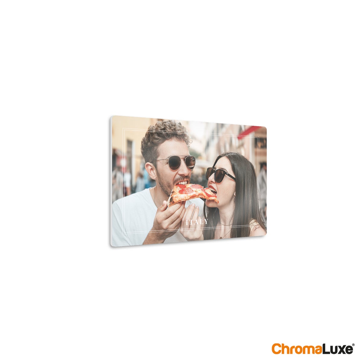 Personlig Aluminium fotoprint - Hvid (Chromaluxe) - 15 x 10 cm