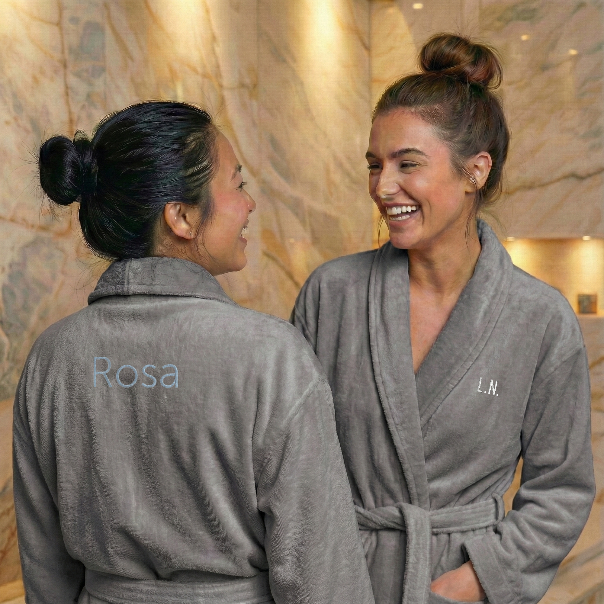 Personalisierter Damen-Frottee-Bademantel