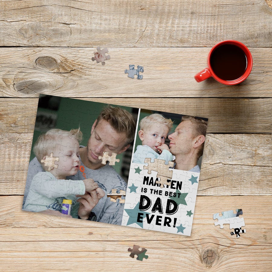 Vaderdag puzzel met foto Vaderdag puzzel met foto