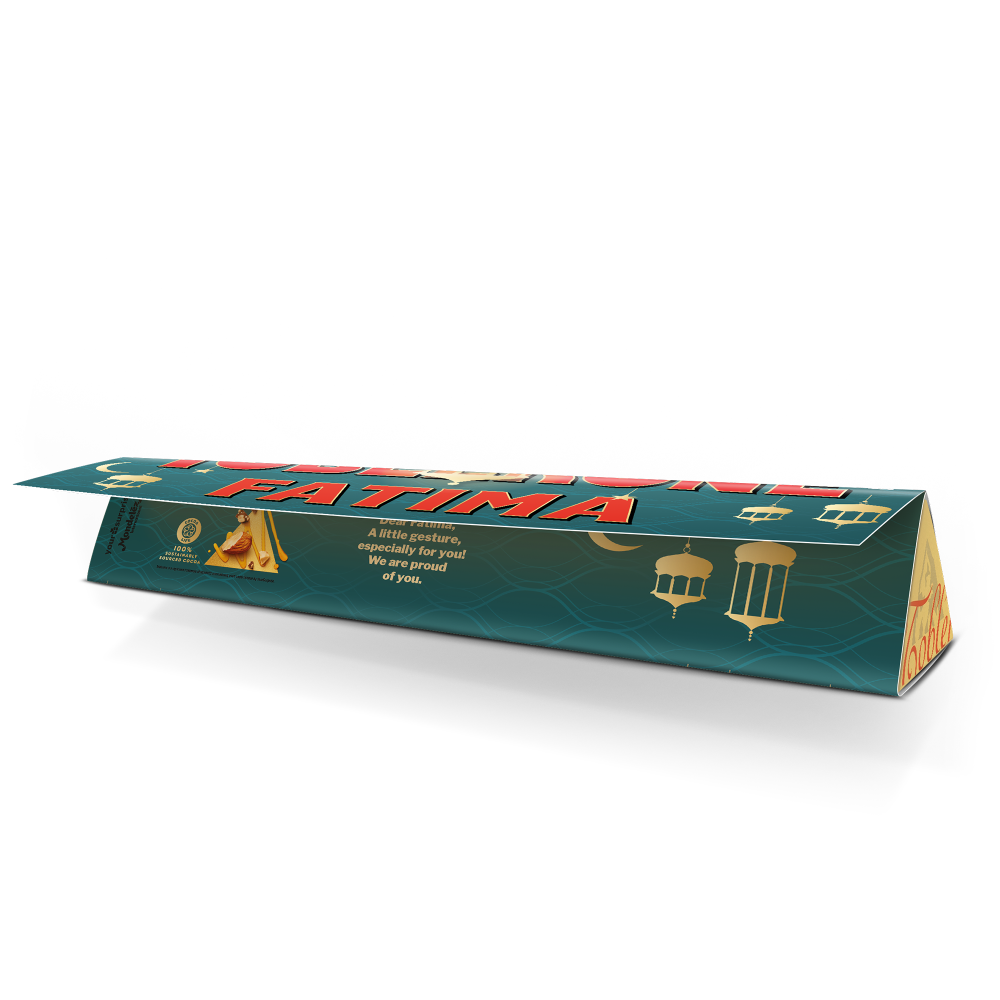 Personalizovaná čokoláda Toblerone - Eid