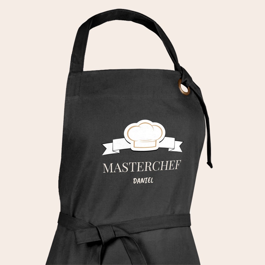 Personalizovaná BBQ Zástěra - černá Personalizovaná BBQ Zástěra - černá