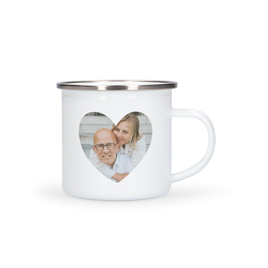 Personaliseret emaljekrus