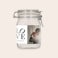 Glass jar with lid - personalised Glass jar with lid - personalised