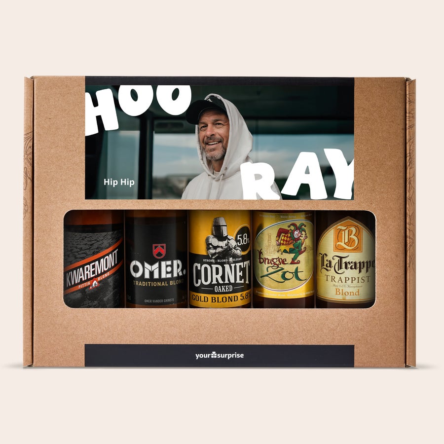 Set cadou de bere personalizat - Ziua de naștere Set cadou de bere personalizat - Ziua de naștere