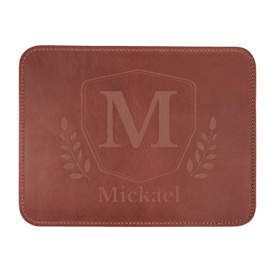 Tapis de souris en cuir - Brun