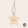 Houten kersthanger met naam Houten kersthanger met naam