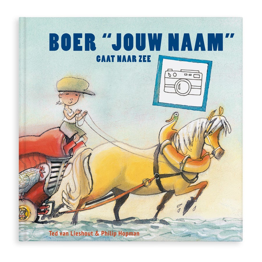 Boek met naam en foto - Boer Boris gaat naar zee - Hardcover