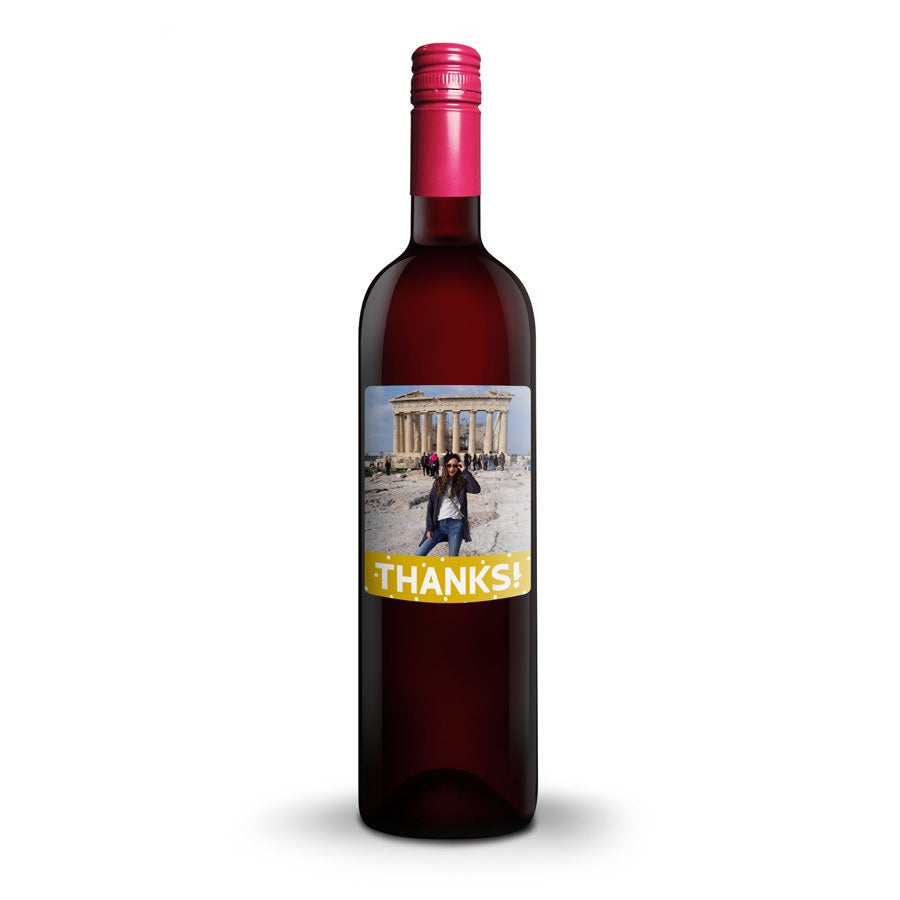 Wine with personalised label - Oude Kaap - Red